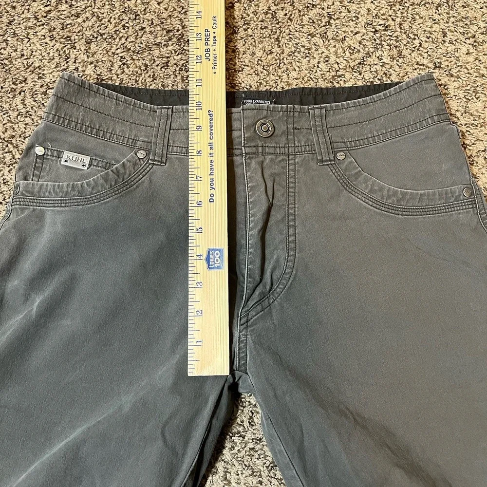 KUHL Revolvr Pants Mens 30x32 Gray Vintage Patina Dye Überkühl Stretch Hiking